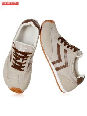Women's Wide Width Casual Fashion Sneakers Leather Comfort Lace Up Walking Shoes